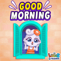 Good Morning GIF by Lucas and Friends by RV AppStudios
