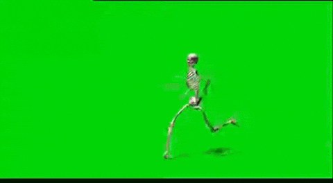Skeleton Running GIF
