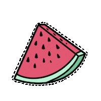 Watermelon Eating Sticker by theslimfirm