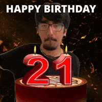21St Birthday GIF