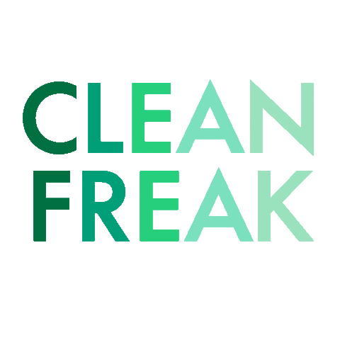 getsafely green clean freak gren Sticker