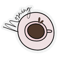 lunadesigncria coffee morning luna yesyoucan Sticker