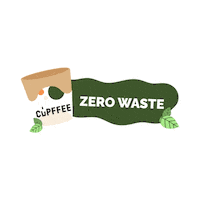 Cupffee coffee vegan sustainability barista Sticker