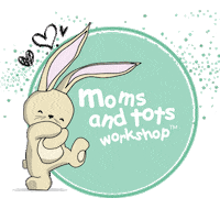 MomsAndTots baby bunny rabbit mother Sticker