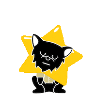 Black Dog Good Job Sticker