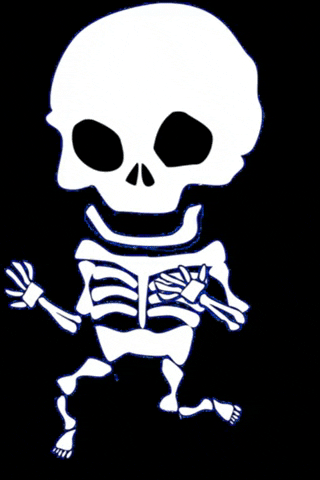 ExplorePlanetEnglish giphygifmaker running skeleton GIF
