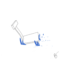 KarlJahnke water falling 2d splash GIF
