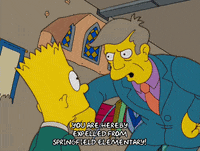 angry bart simpson GIF