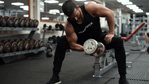 CrazyBulk giphygifmaker gym bicep curl preacher curl GIF