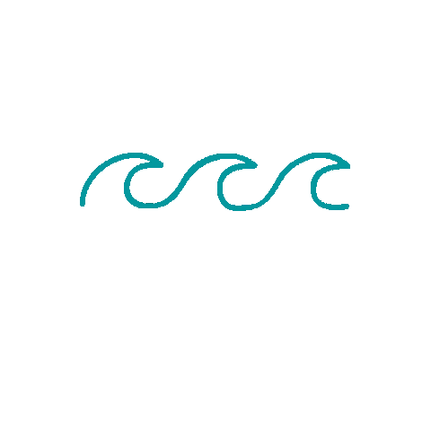 ZandQBoutique giphyupload beach waves swim Sticker