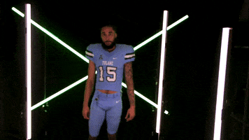 College Sports Football GIF by GreenWave