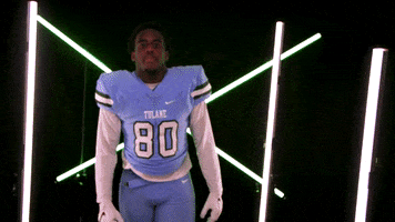 College Sports Football GIF by GreenWave