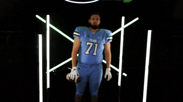 College Sports Football GIF by GreenWave