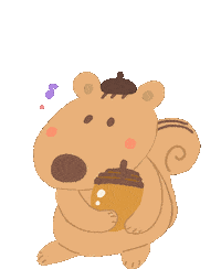 Squirrel すき Sticker