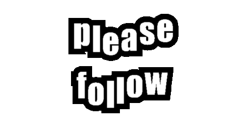 Please Follow Sticker by cam/b - the photo brothers