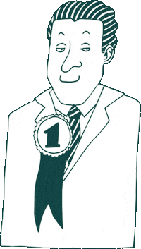 Number 1 Winner Sticker by meerdesguten