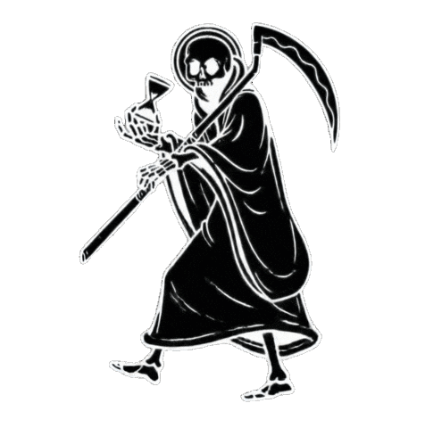 Santamuerte Sticker by Sneakreaper Industries