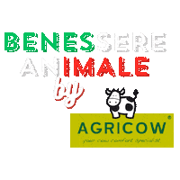 AGRICOW animals italy cow italia Sticker