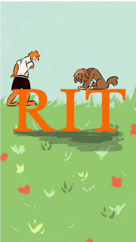 Dream School Dog GIF by Rochester Institute of Technology