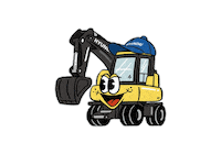 Hyundai Excavator Sticker by HCE