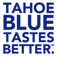 Lake Tahoe Cheers Sticker by Tahoe Blue Vodka