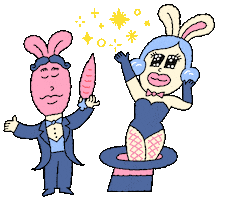 Year Of The Rabbit Magic Sticker by stapod