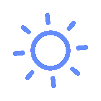 Ladyship Sun Blue Sticker by Ladyship
