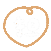 Heart Orange Sticker