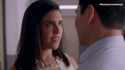 kissing first kiss GIF by Kim's Convenience