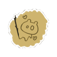 Beach Drawing Sticker