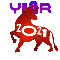 Happy New Year Ox Sticker by INTO ACTION