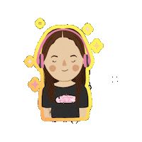 Musica Headphones Sticker