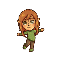 folktael illustration nintendo mii tomodachilife Sticker