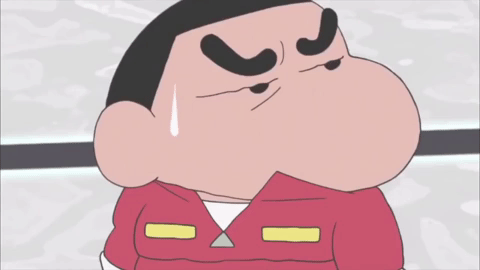 crayon shinchan seriously GIF