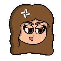 Angry Oh No Sticker