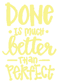 Done Is Better Than Perfect January Jumpstart Sticker