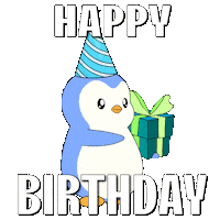 Happy Birthday Party Sticker by Pudgy Penguins
