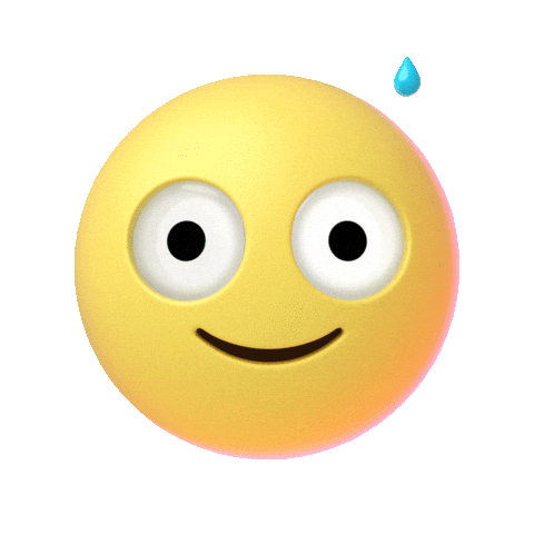 Nervous 3D Sticker by Emoji