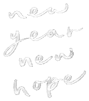 Happy New Year Handwriting Sticker
