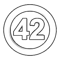 projekt42 party logo 3d club Sticker