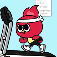 New Year Running GIF