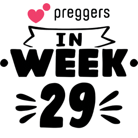 Pregnancy 29 Weeks Sticker by Preggers