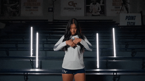Georgia Tech Volleyball GIF by Georgia Tech Yellow Jackets