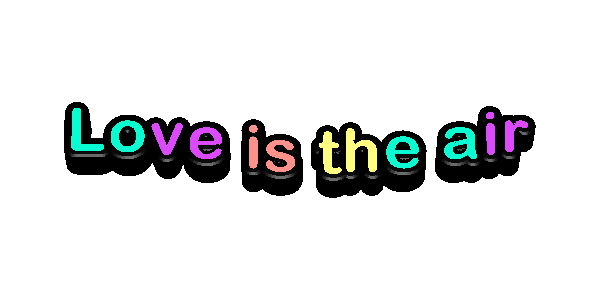 In Love Rainbow Sticker by Kamila Zaczek-Klimek