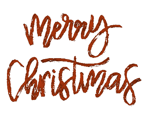 chasingafterdear christmas typography merry christmas holidays Sticker