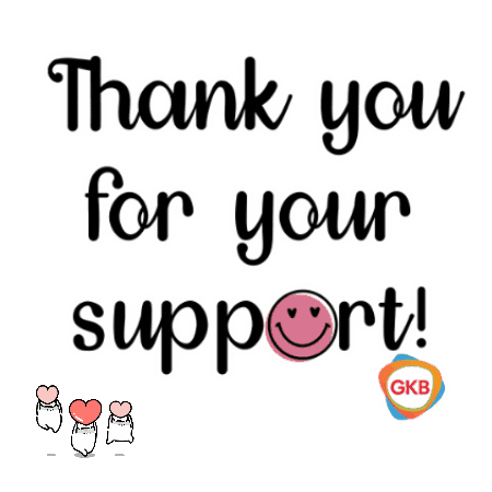 Happy Thanks Sticker by GKB