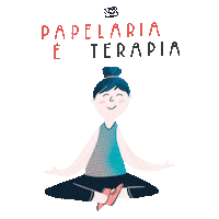 Papelaria Terapia Sticker by Veio na Mala