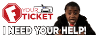 I Need Help F Sticker by Fyourticket