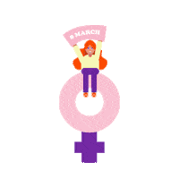 Dia De La Mujer Woman Sticker