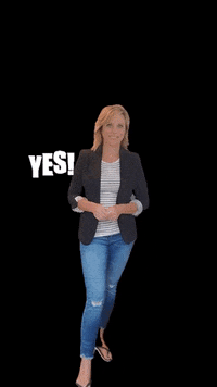 kerryhbarrett yes celebrate woman fist pump GIF